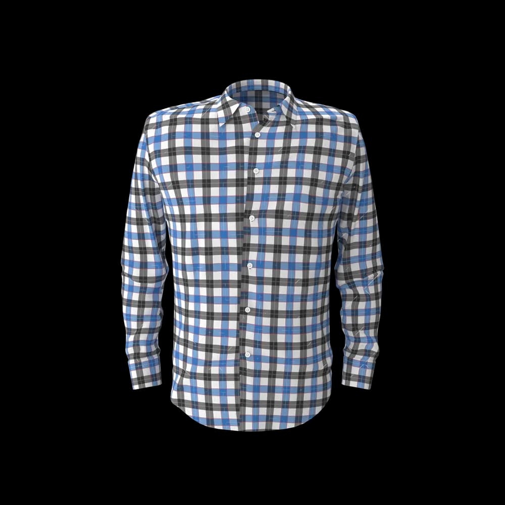 Blue & Black Check Shirt - image 1