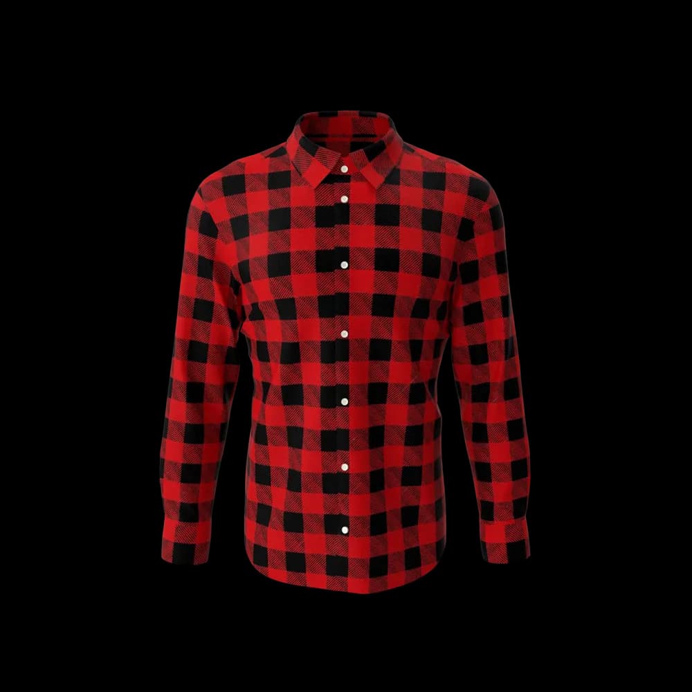 Man Plaid Shirt - image 1